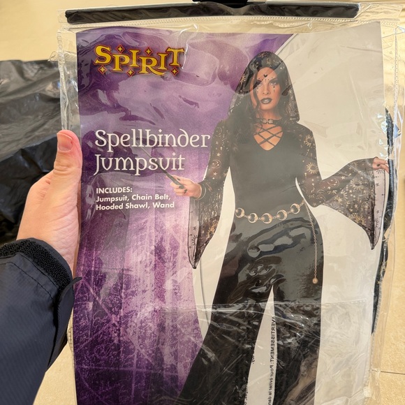 Spirit Black Jumpsuit with Gold Accents - Picture 2 of 5